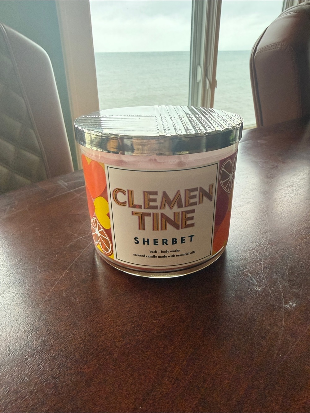 Bath & Body Works Clementine Sherbet Candle - Retired Limited Collection